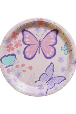 Talerzyki papierowe Motyl 6szt
