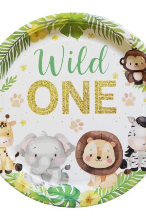 Talerzyki papierowe Zwierzątka 6szt,9cali