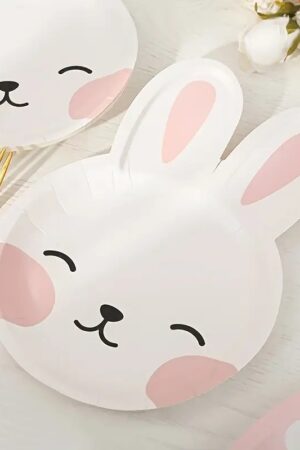 Talerzyki papierowe Króliczek 6szt