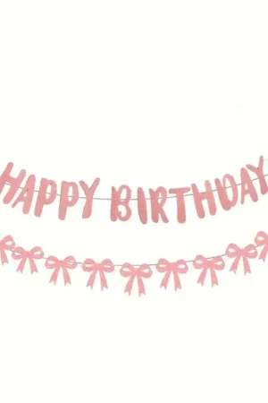 Baner Happy Birthday kokardki kokarda