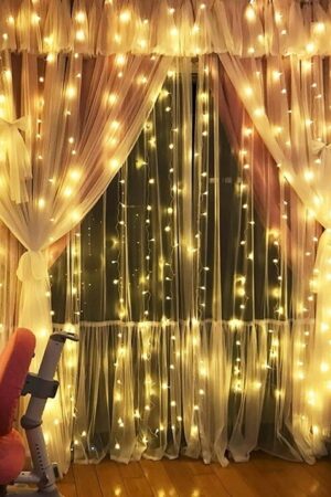 Kurtyna świetlna Led 3x3m biały ciepły sterowanie