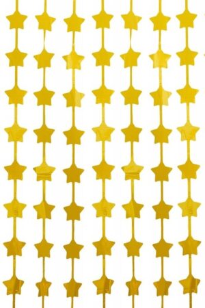 Kurtyna imprezowa gwiazdy złota 100x200cm