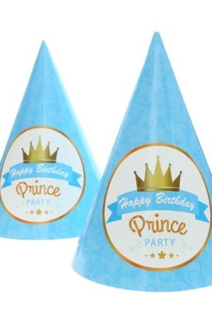 Czapeczka urodzinowa Prince 6szt