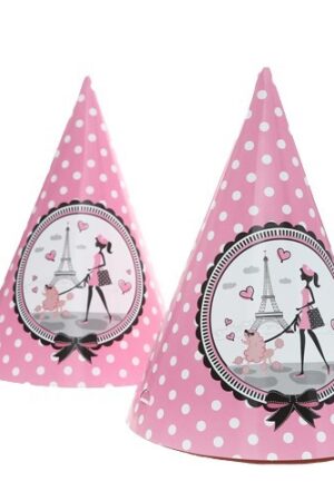 Czapeczka urodzinowa Paryż 6szt