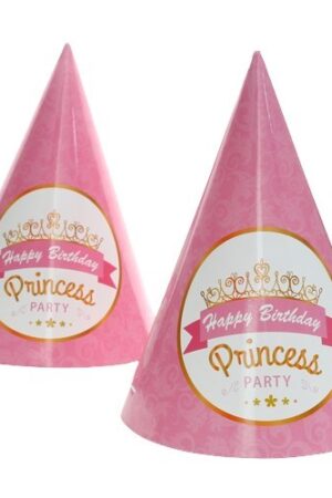 Czapeczka urodzinowa Princess 6szt