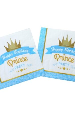 Serwetki Prince niebieskie 20szt
