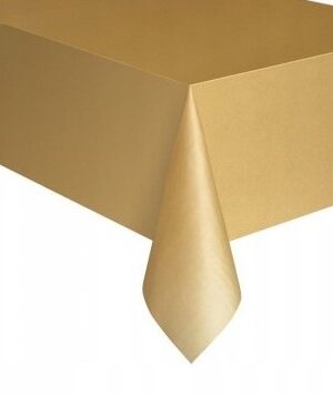 Obrus złoty matowy 137x274 cm