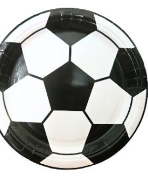 Talerzyki papierowe piłka nożna 7cali 6szt