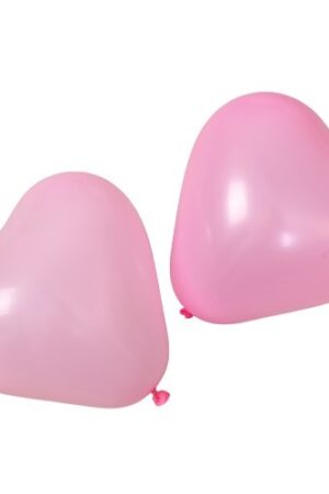 Balon lateksowy serce różowe 50szt 10cali
