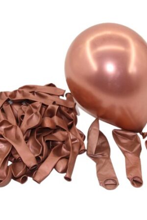 Balon lateksowy 50szt rose gold , chrom 12 cali