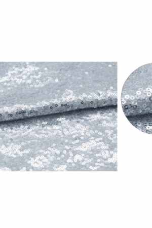 Bieżnik cekinowy na stół 28x200cm srebrny