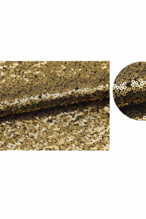 Bieżnik cekinowy na stół 28x200cm czarno złoty