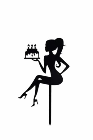 Topper na ciasto, tort Happy Birthday Girl, dziewczynka