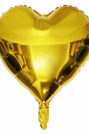 Balon foliowy serce 18 cali 45 cm złoty 50szt