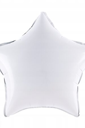 Balon foliowy gwiazda 18 cali Biały 50szt