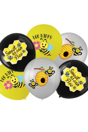 Balon lateksowy Pszczoła, 12 cali 6szt