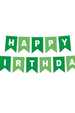 Baner Happy Birthday zielony