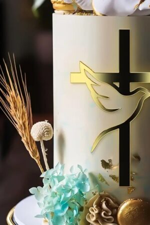 Topper na tort 5szt  Chrzest Święty, Komunia