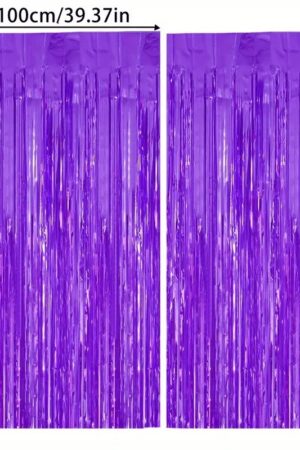 Kurtyna imprezowa fioletowa fioletowy 100x200cm