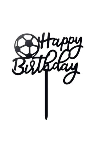 Topper na tort Piłka Nożna Happy Birthday