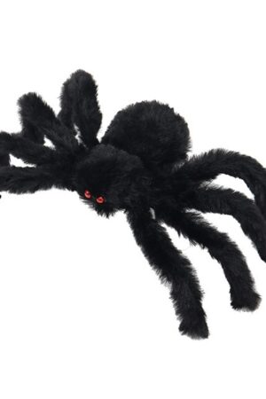 Dekoracja Halloween Pająk duży 75cm włochaty