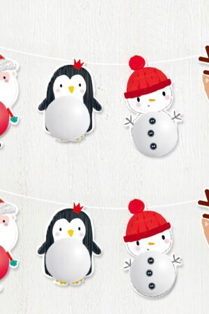 Baner Merry Christmas Świąteczny Balonowy