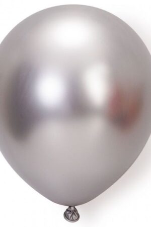 Balony lateksowe chrom srebrny 100szt 5 cali