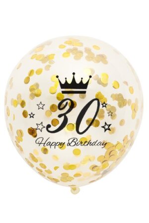 Balony z konfetti-30th birthday