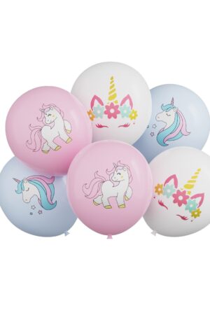 Balon lateksowy Jednorożec, 12 cali 6szt