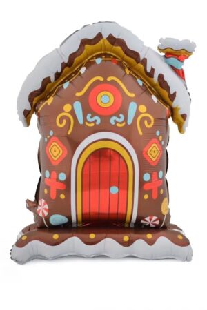 Balon foliowy stojący Chatka Piernikowa Święta 73x100cm