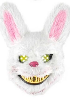 Maska Halloween Królik 25x32cm LED