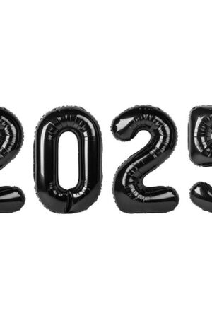 Balon foliowy cyfra napis 2025 Nowy Rok 32cale HAPPY NEW YEAR