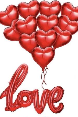 Girlanda balononowa zestaw balonów Walentynki Love 8szt