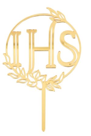 Topper na tort Pierwsza Komunia Święta IHS