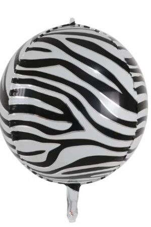 Balon foliowy kula zebra 55 cm