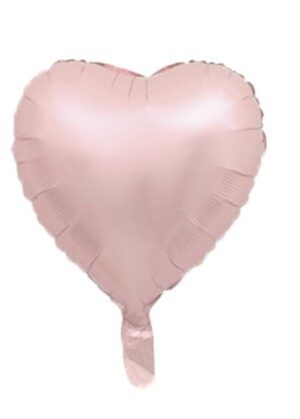 Balon foliowy serce 18 cali 45 cm pastelowy różowy 50szt