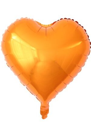 Balon foliowy serce 18 cali 45 cm pomarańczowy 50szt