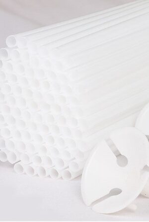 Patyczki do balonów transparentne 100szt