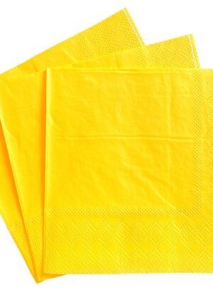 Serwetki żółte 20szt