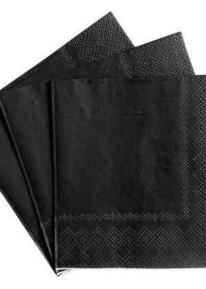 Serwetki czarne 20szt