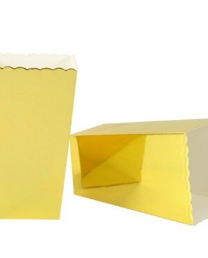 Pudełka na popcorn złote 6szt