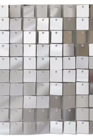 Panel panele cekinowe srebrne 30x30