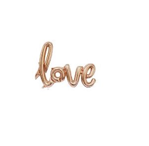 Balon foliowy Love 102x65cm Rose Gold