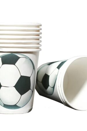 Kubeczki papierowe piłka nożna 6szt