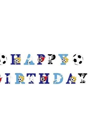 Baner Happy Birthday Piłka nożna