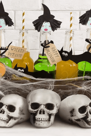 Dekoracja Halloween Czaszka Czaszki 3szt