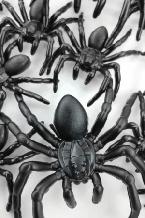 Konfetti Halloween pająk pająki 12szt gumowy konfetti