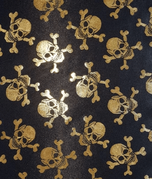 Strój przebranie Peleryna Halloween 120cm czaszki