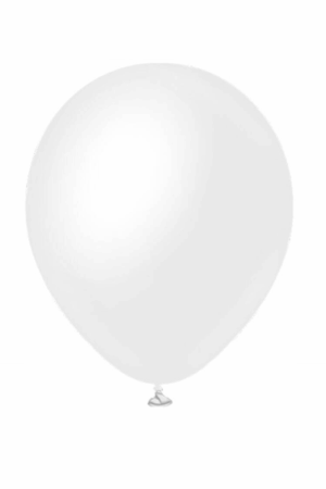 Balon lateksowy biały pastelowy 100szt 5 cali
