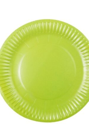 Talerzyki papierowe zielone 7cali 6szt